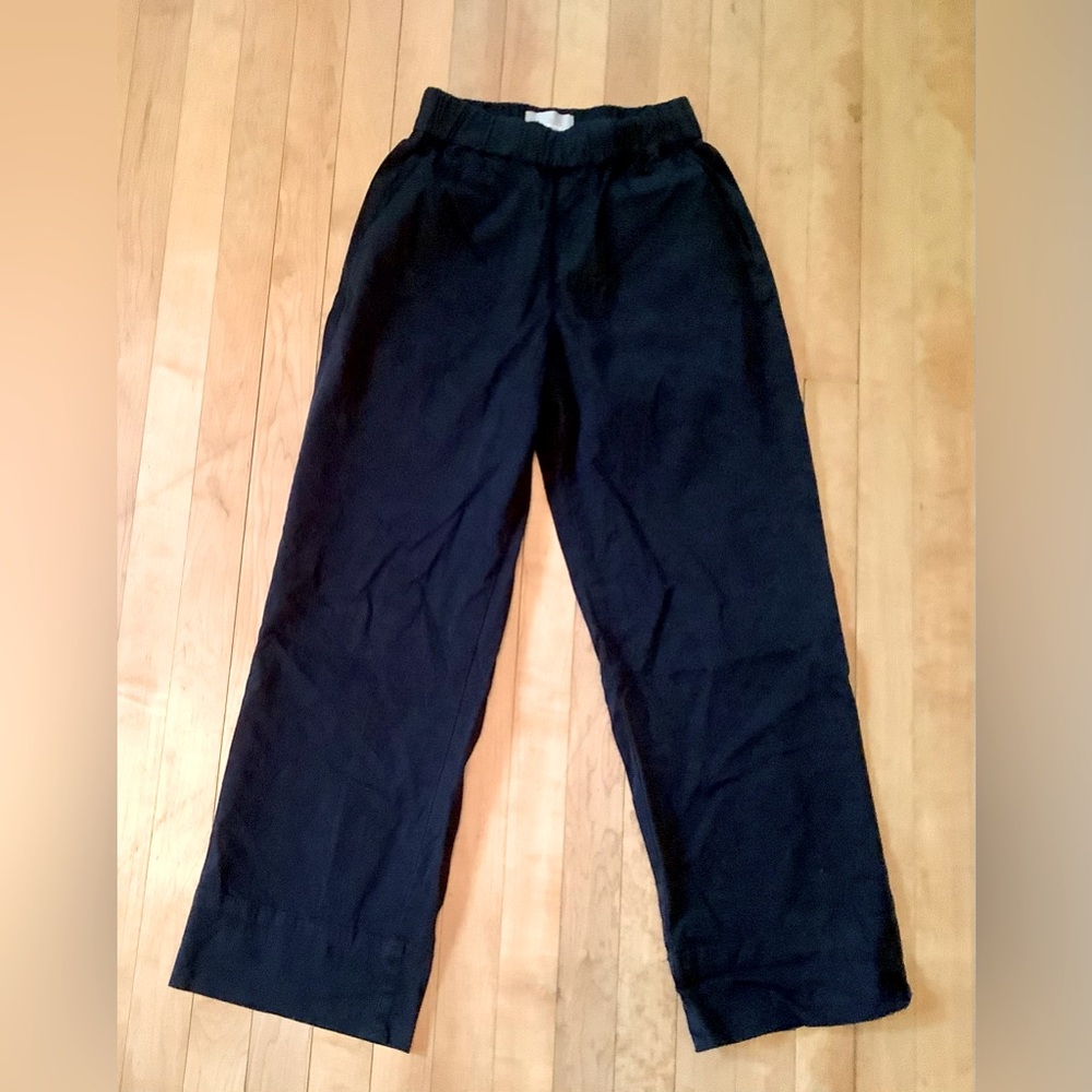 Black wide leg pants